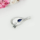 Dragonfly Pendent With Kayanite Gemstone In 925 Sterling Silver