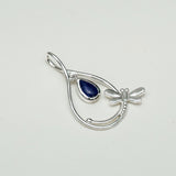 Dragonfly Pendent With Kayanite Gemstone In 925 Sterling Silver