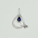 Dragonfly Pendent With Kayanite Gemstone In 925 Sterling Silver