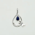 Dragonfly Pendent With Kayanite Gemstone In 925 Sterling Silver