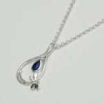Dragonfly Pendent With Kayanite Gemstone In 925 Sterling Silver