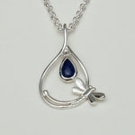 Dragonfly Pendent With Kayanite Gemstone In 925 Sterling Silver