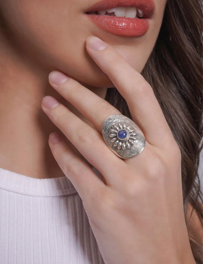 Dridha Antique Bold Rings in 925 Sterling Silver DM502