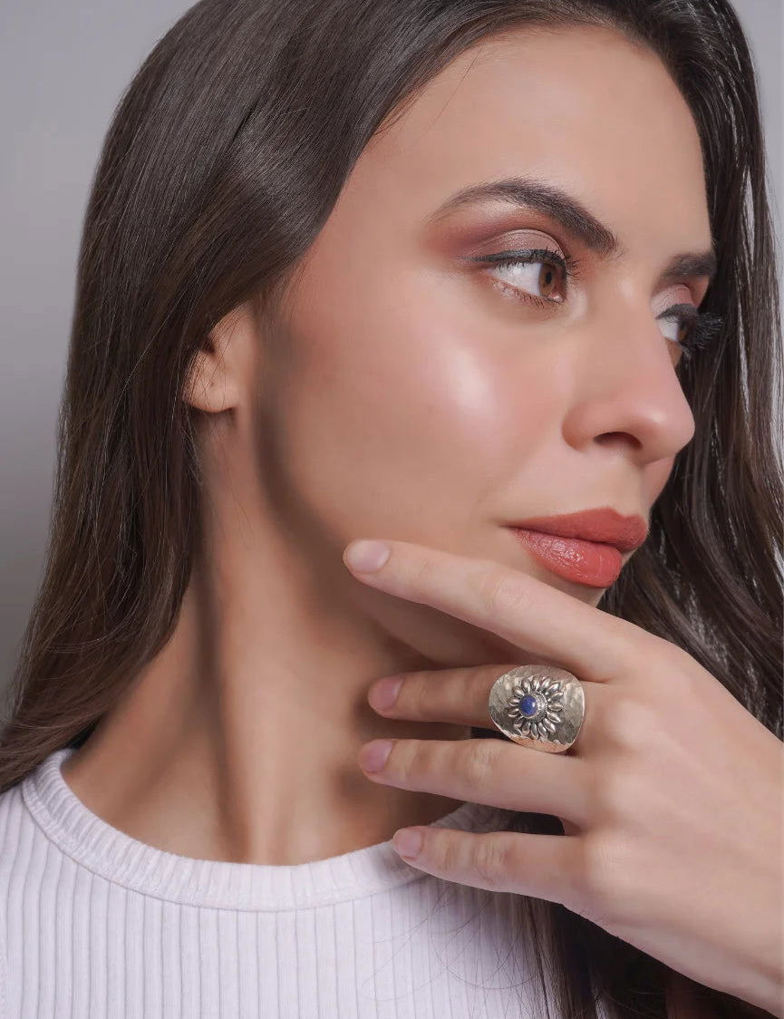 Dridha Antique Bold Rings in 925 Sterling Silver DM502