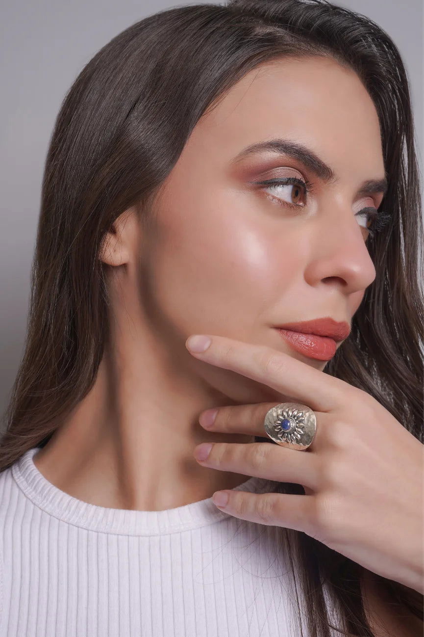 Dridha Antique Bold Rings in 925 Sterling Silver DM502