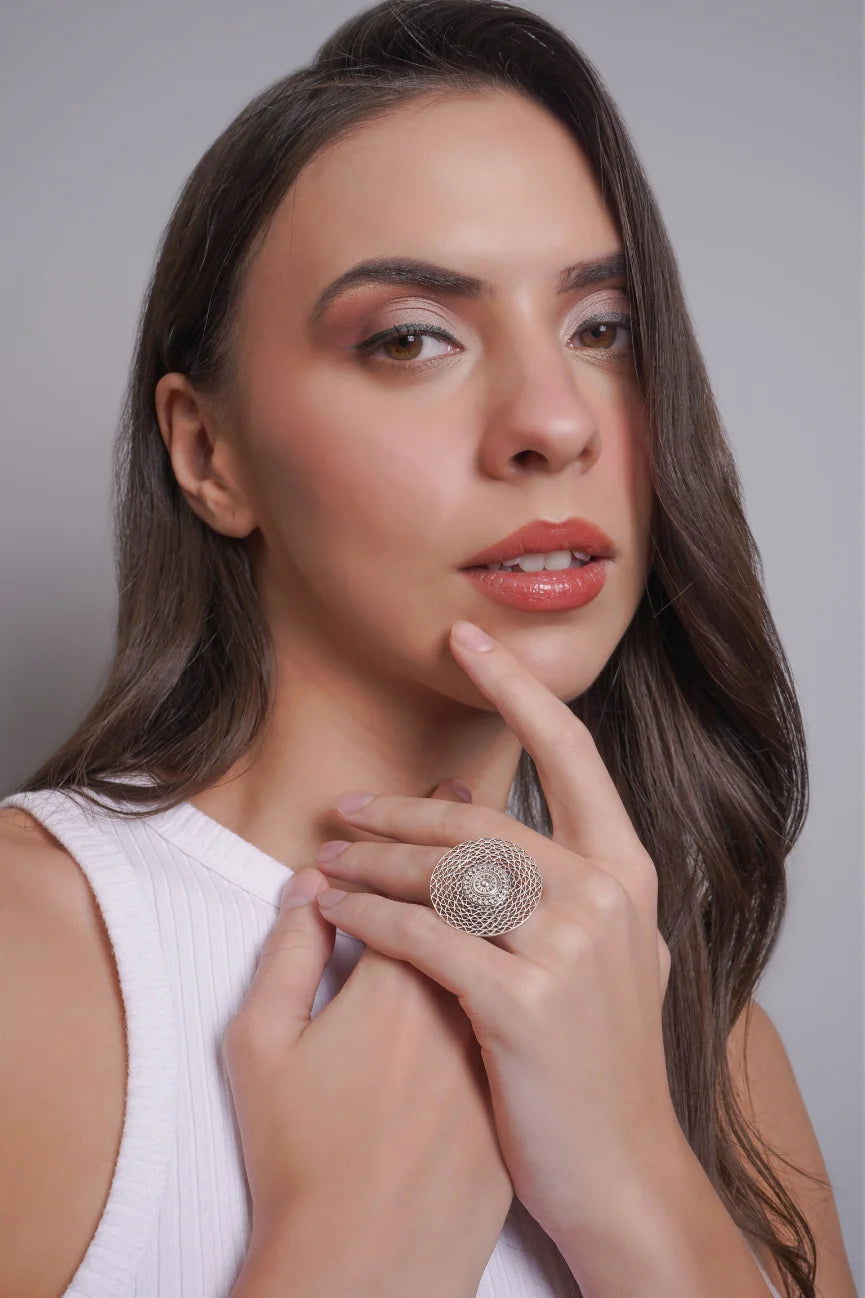 Dridha Antique Bold Rings in 925 Sterling Silver DM504