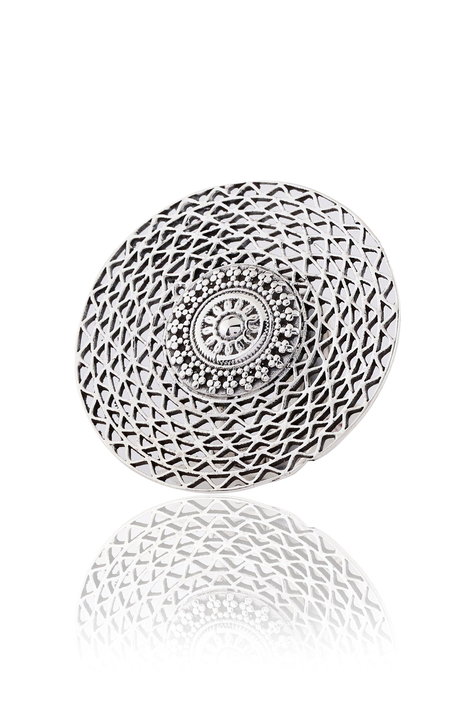 Dridha Antique Bold Rings in 925 Sterling Silver DM504