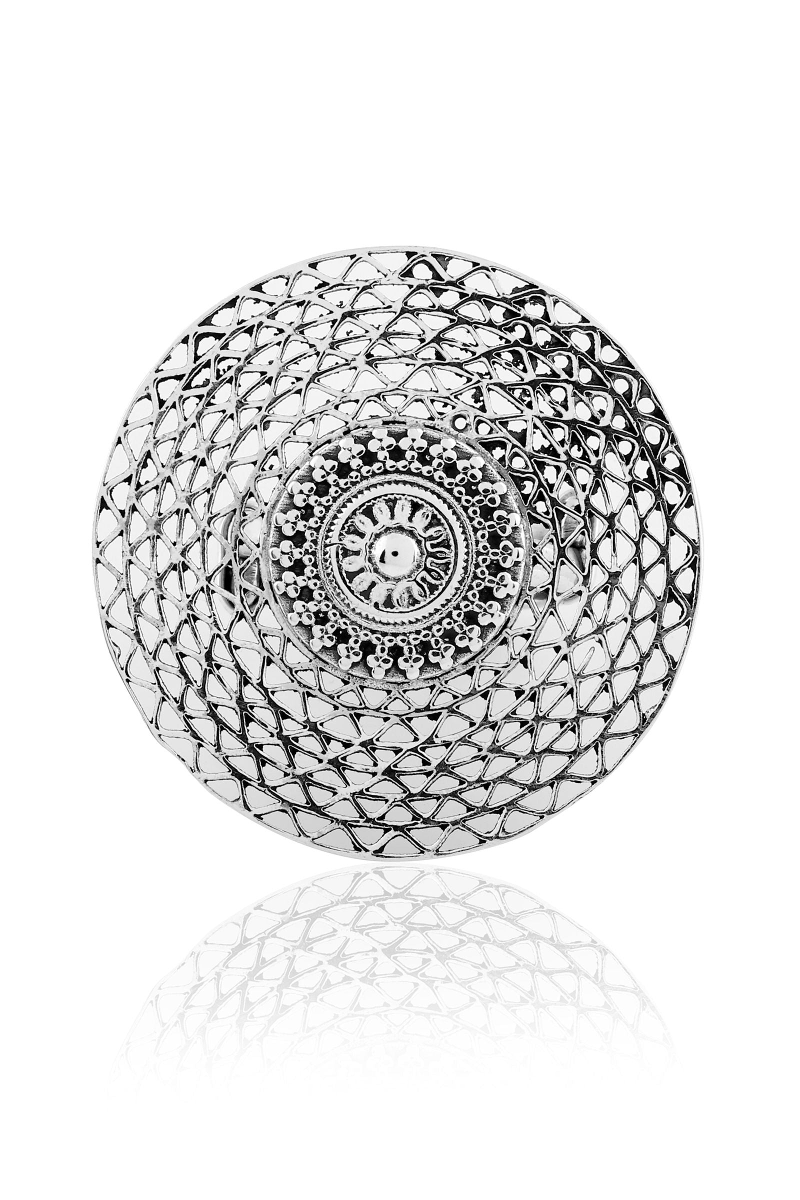Dridha Antique Bold Rings in 925 Sterling Silver DM504