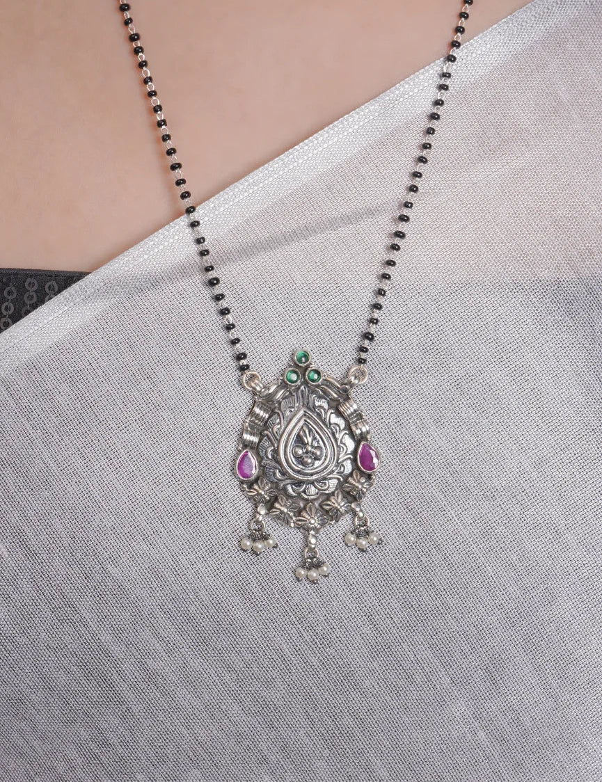 Dridha Antique Mangalsutra in 925 Sterling Silver DM101