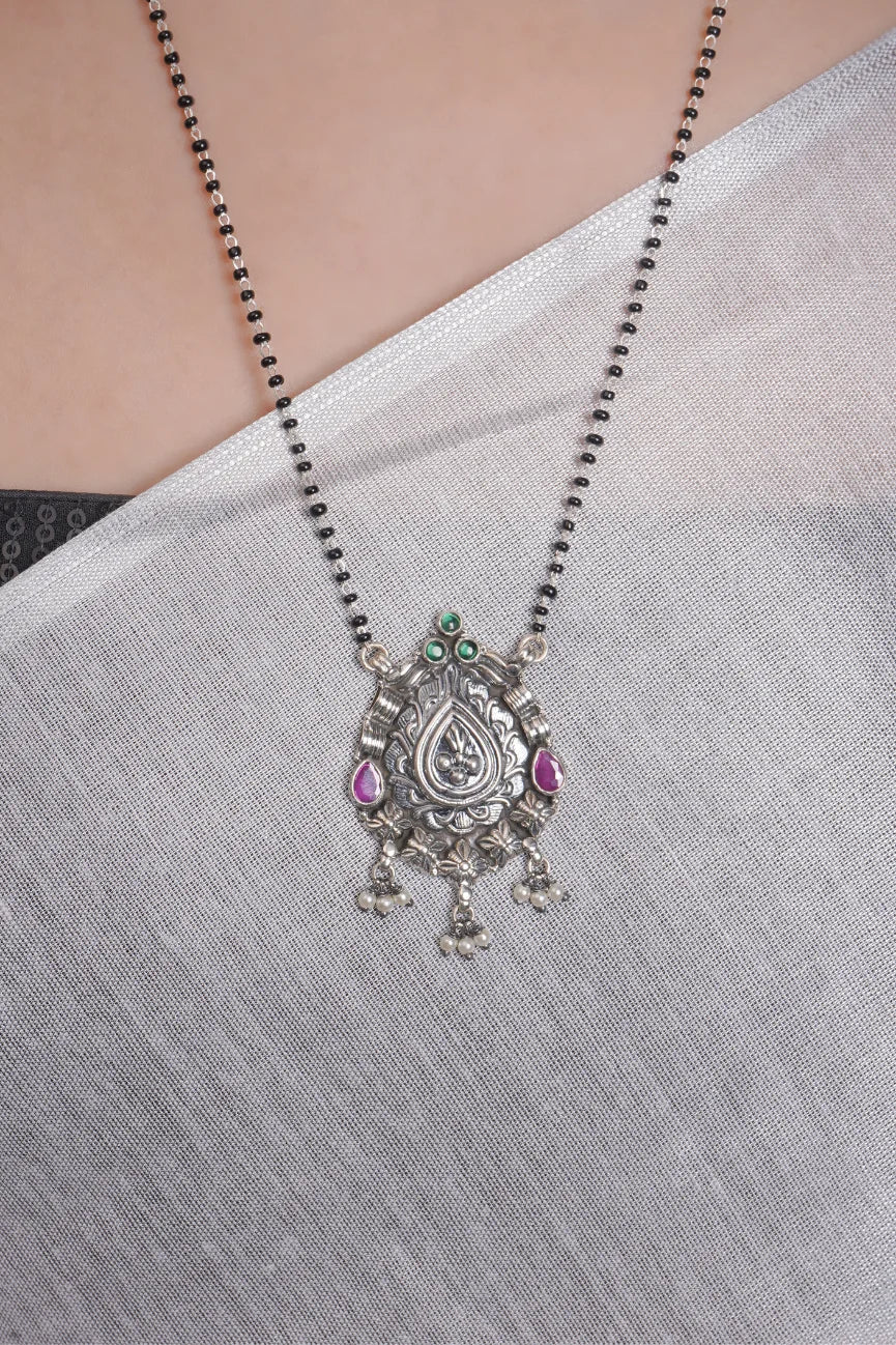 Dridha Antique Mangalsutra in 925 Sterling Silver DM101