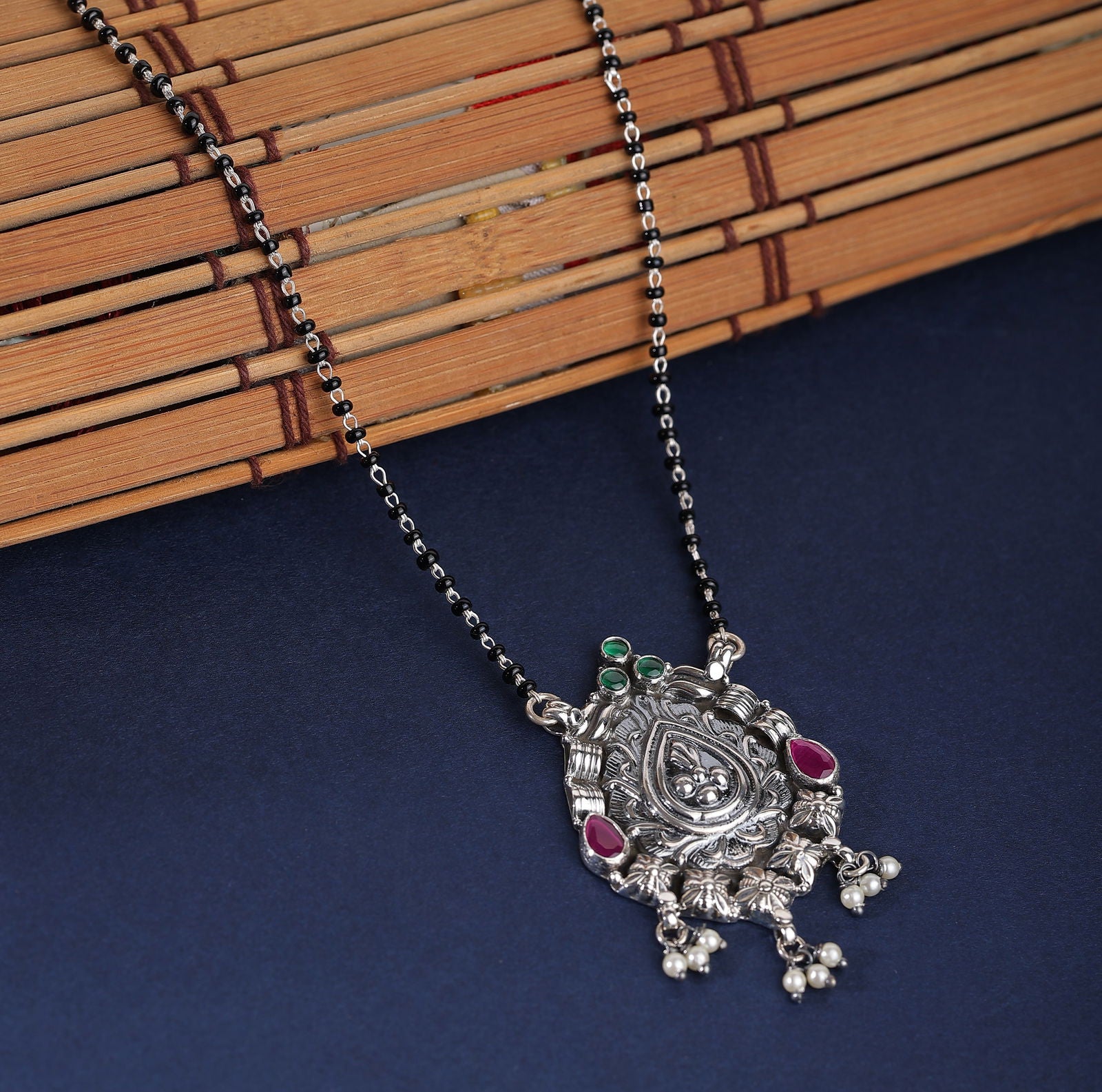Dridha Antique Mangalsutra in 925 Sterling Silver DM101