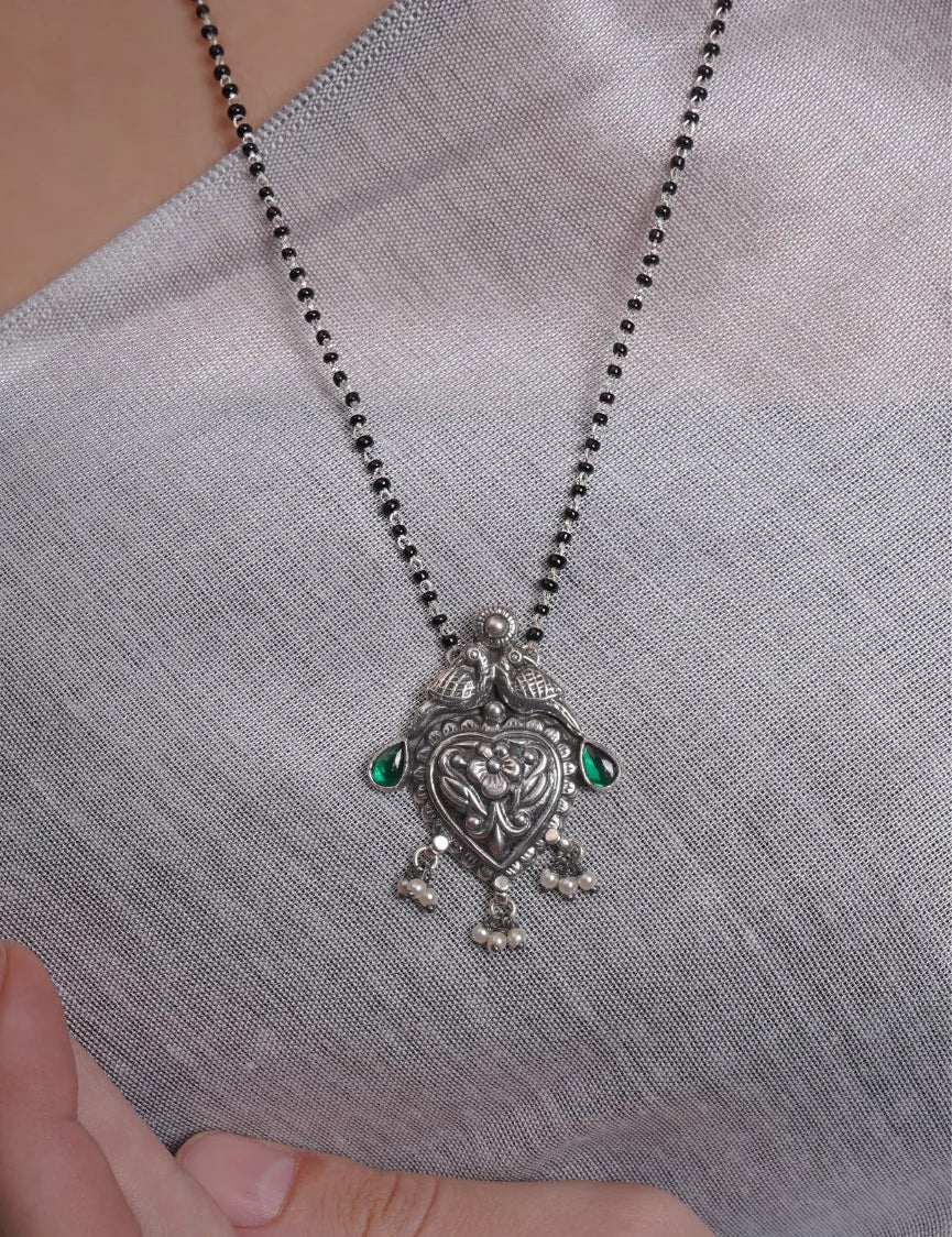 Dridha Antique Mangalsutra in 925 Sterling Silver DM103