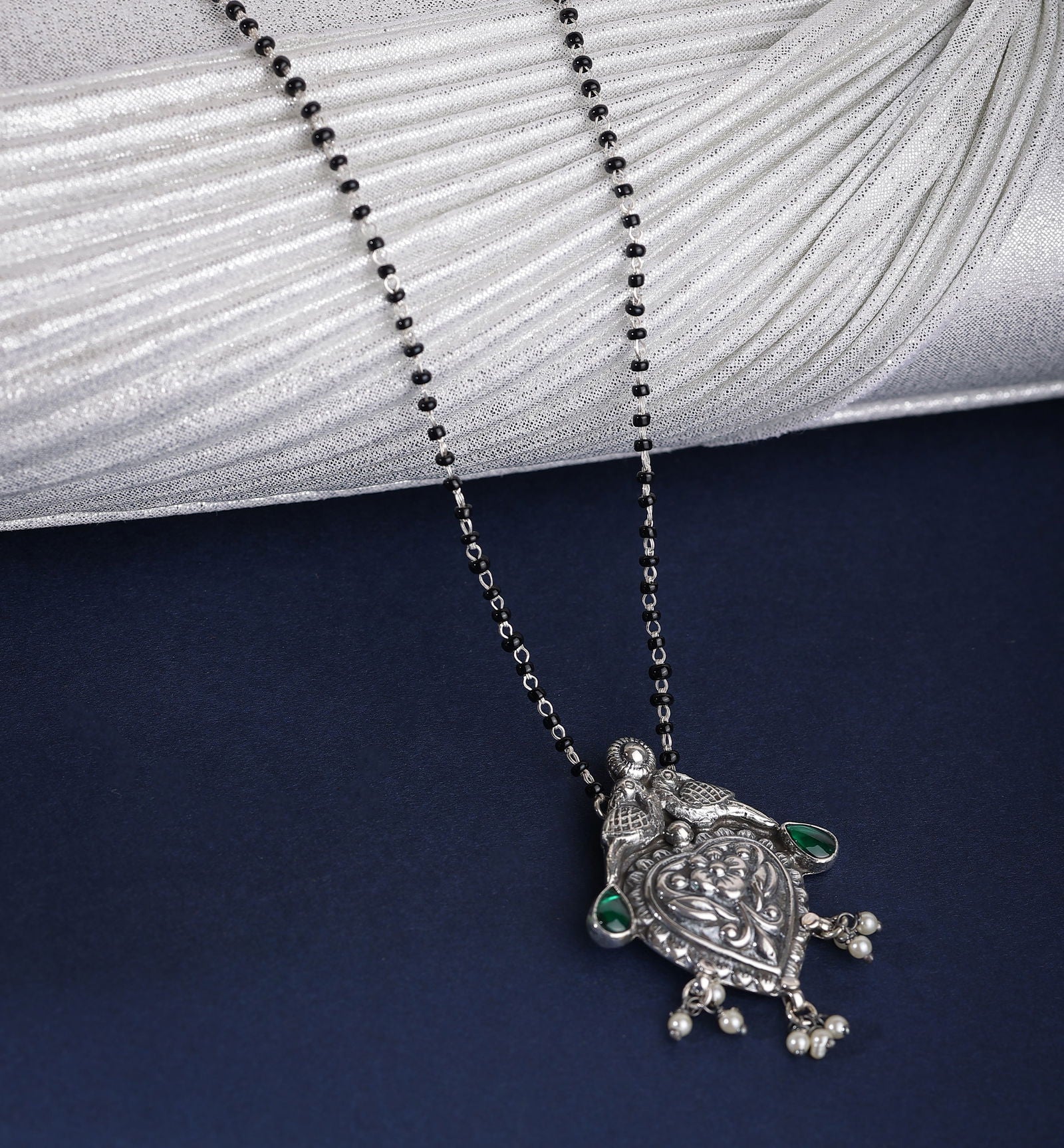Dridha Antique Mangalsutra in 925 Sterling Silver DM103