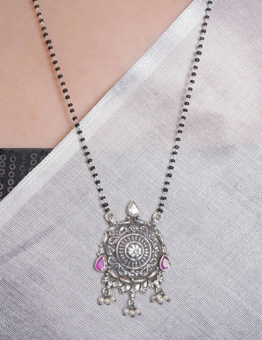 Dridha Antique Mangalsutra in 925 Sterling Silver DM104