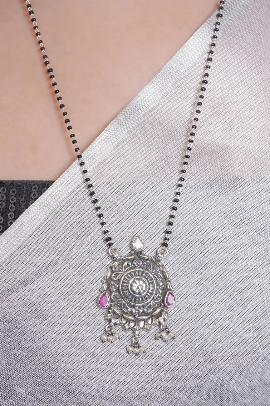 Dridha Antique Mangalsutra in 925 Sterling Silver DM104