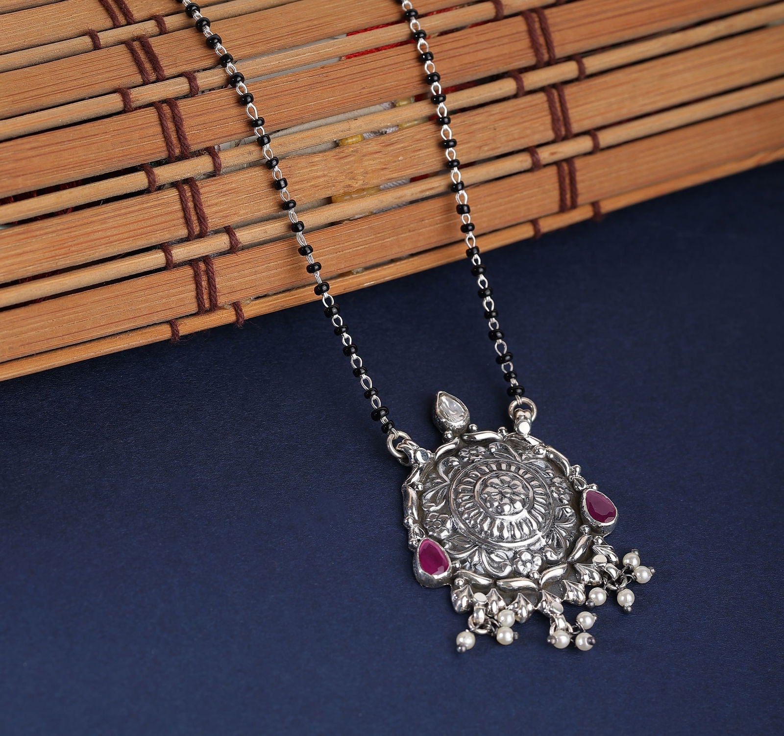 Dridha Antique Mangalsutra in 925 Sterling Silver DM104