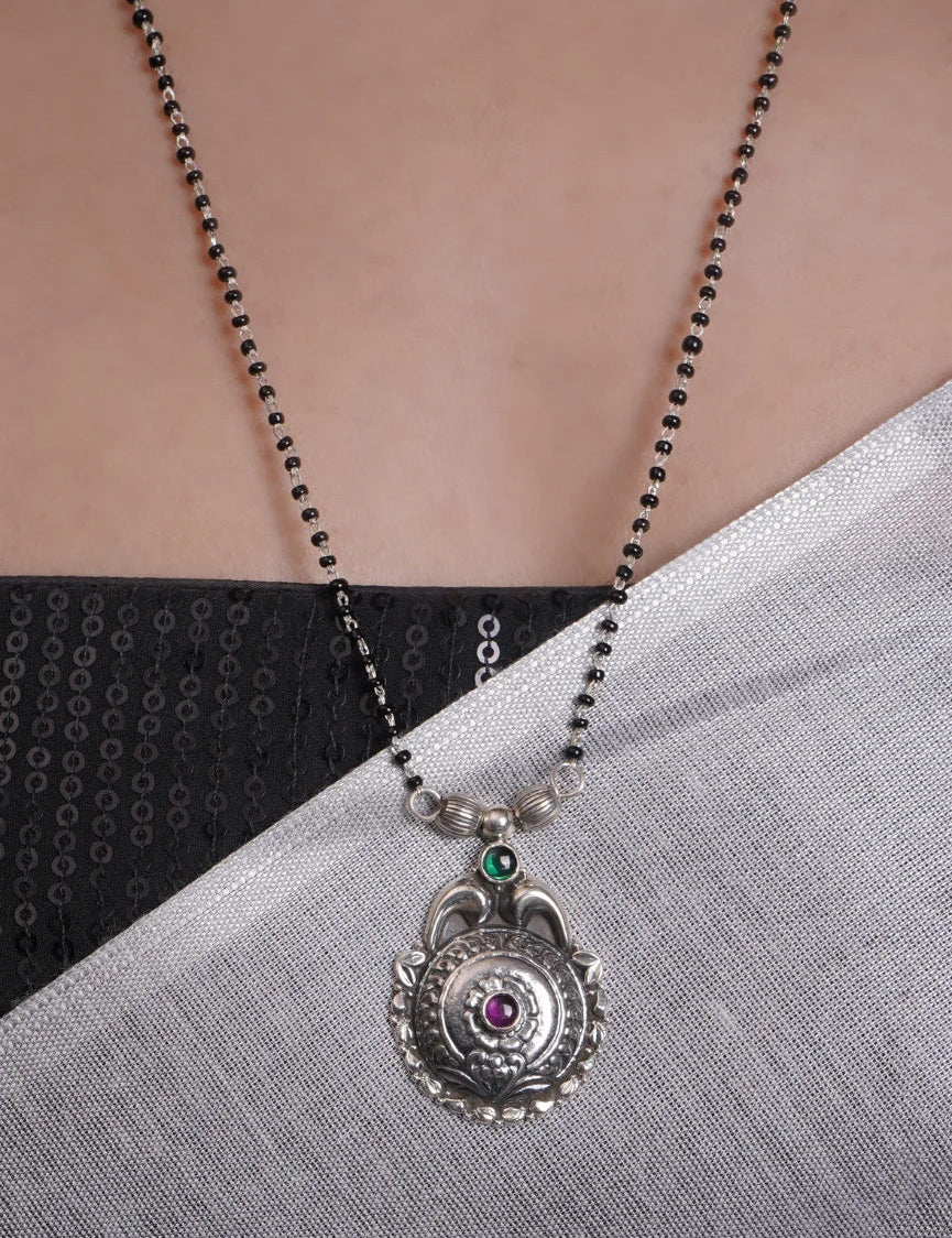 Dridha Antique Mangalsutra in 925 Sterling Silver DM106