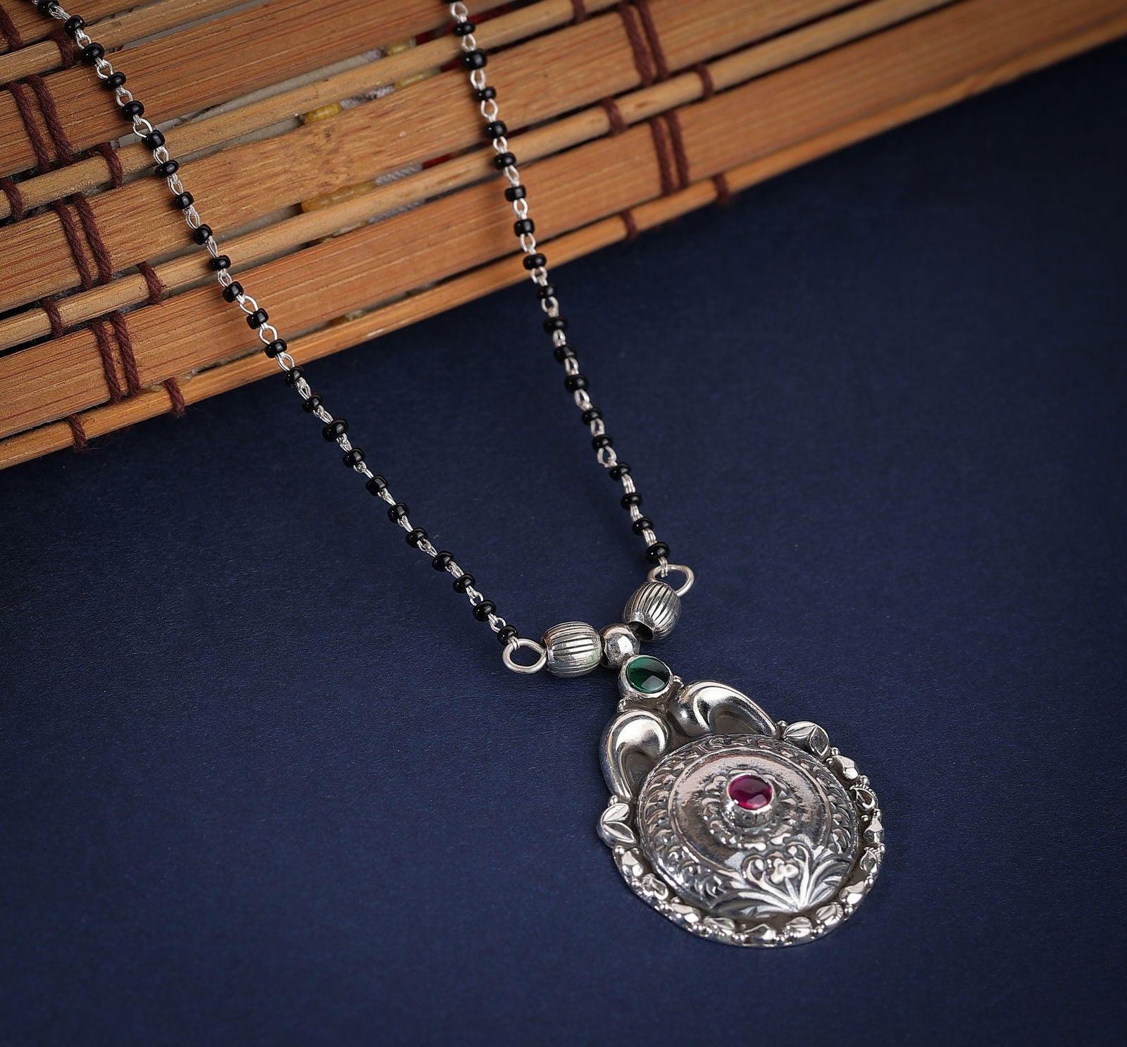 Dridha Antique Mangalsutra in 925 Sterling Silver DM106