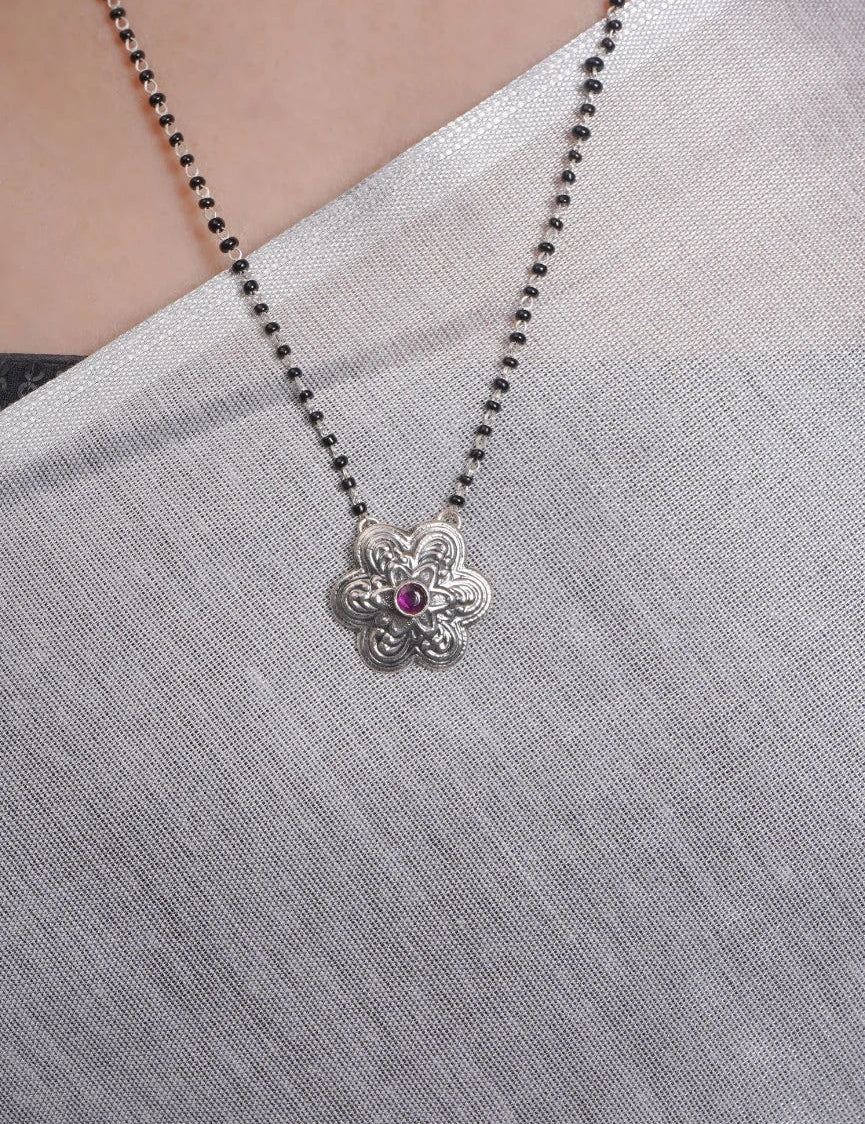 Dridha Antique Mangalsutra in 925 Sterling Silver DM107