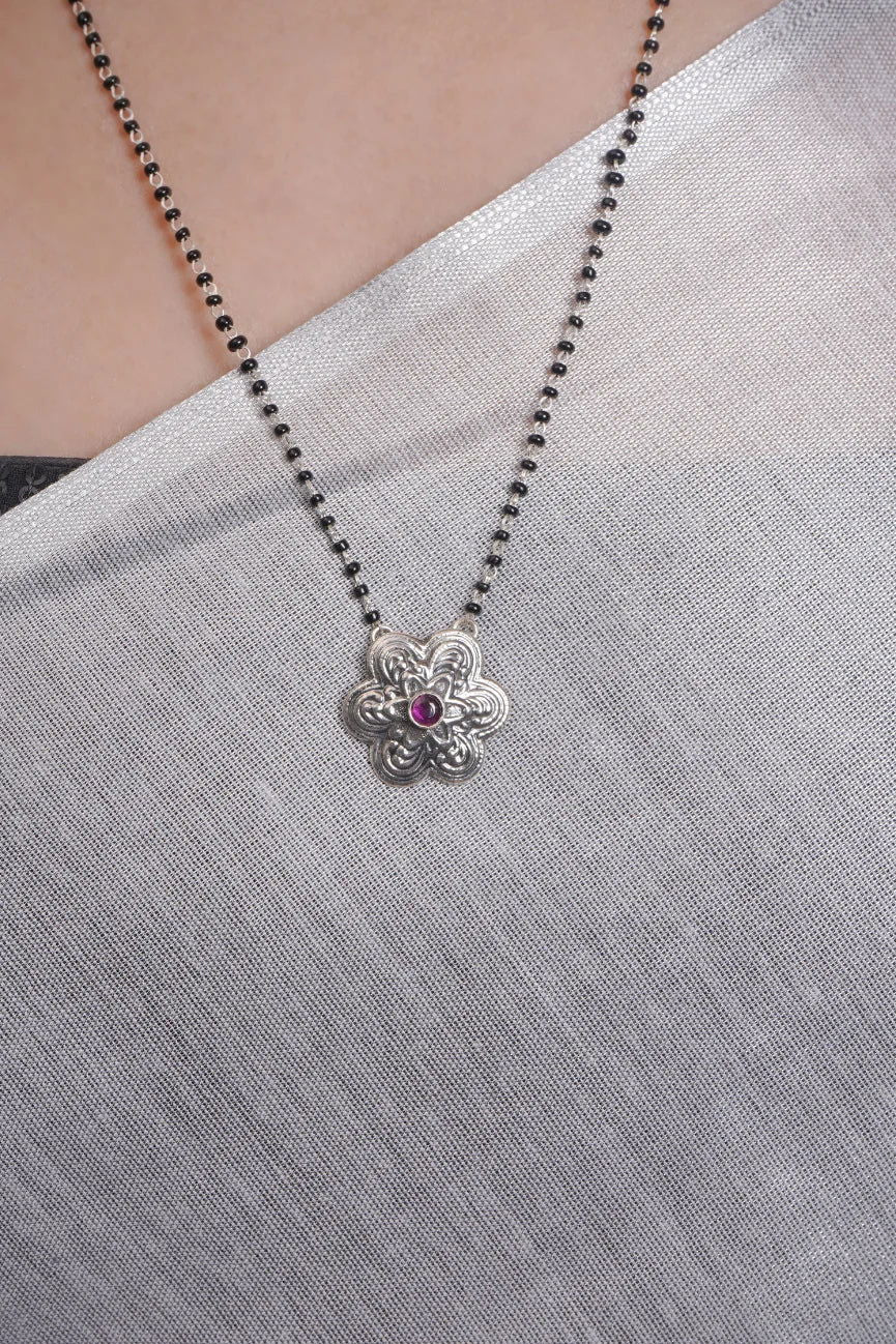 Dridha Antique Mangalsutra in 925 Sterling Silver DM107