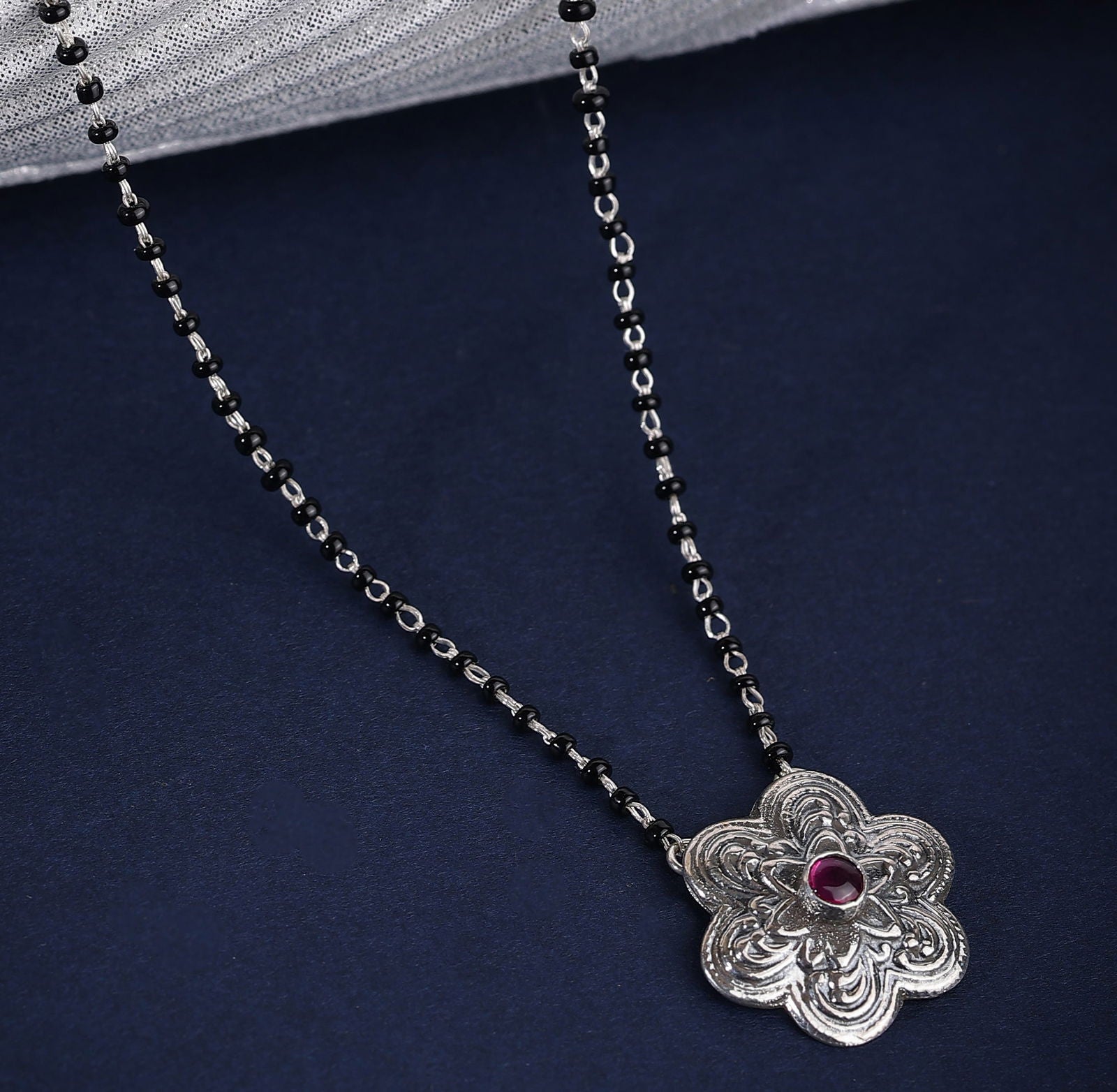 Dridha Antique Mangalsutra in 925 Sterling Silver DM107