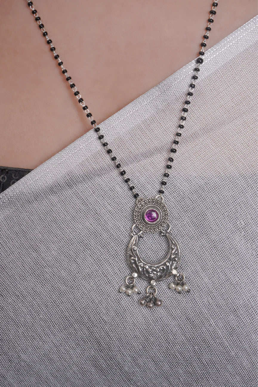 Dridha Antique Mangalsutra in 925 Sterling Silver DM109