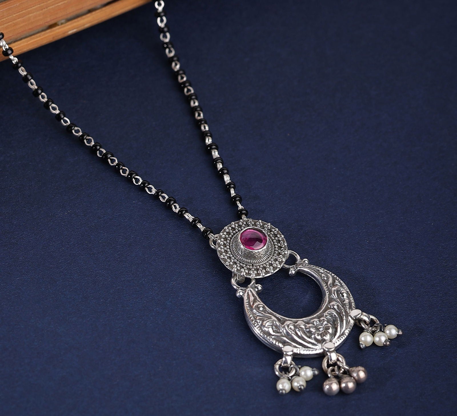 Dridha Antique Mangalsutra in 925 Sterling Silver DM109