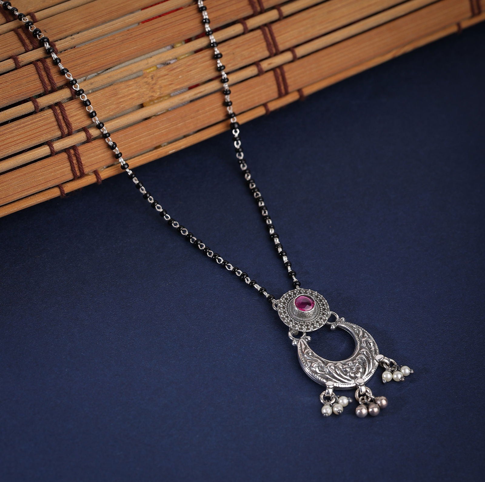 Dridha Antique Mangalsutra in 925 Sterling Silver DM109