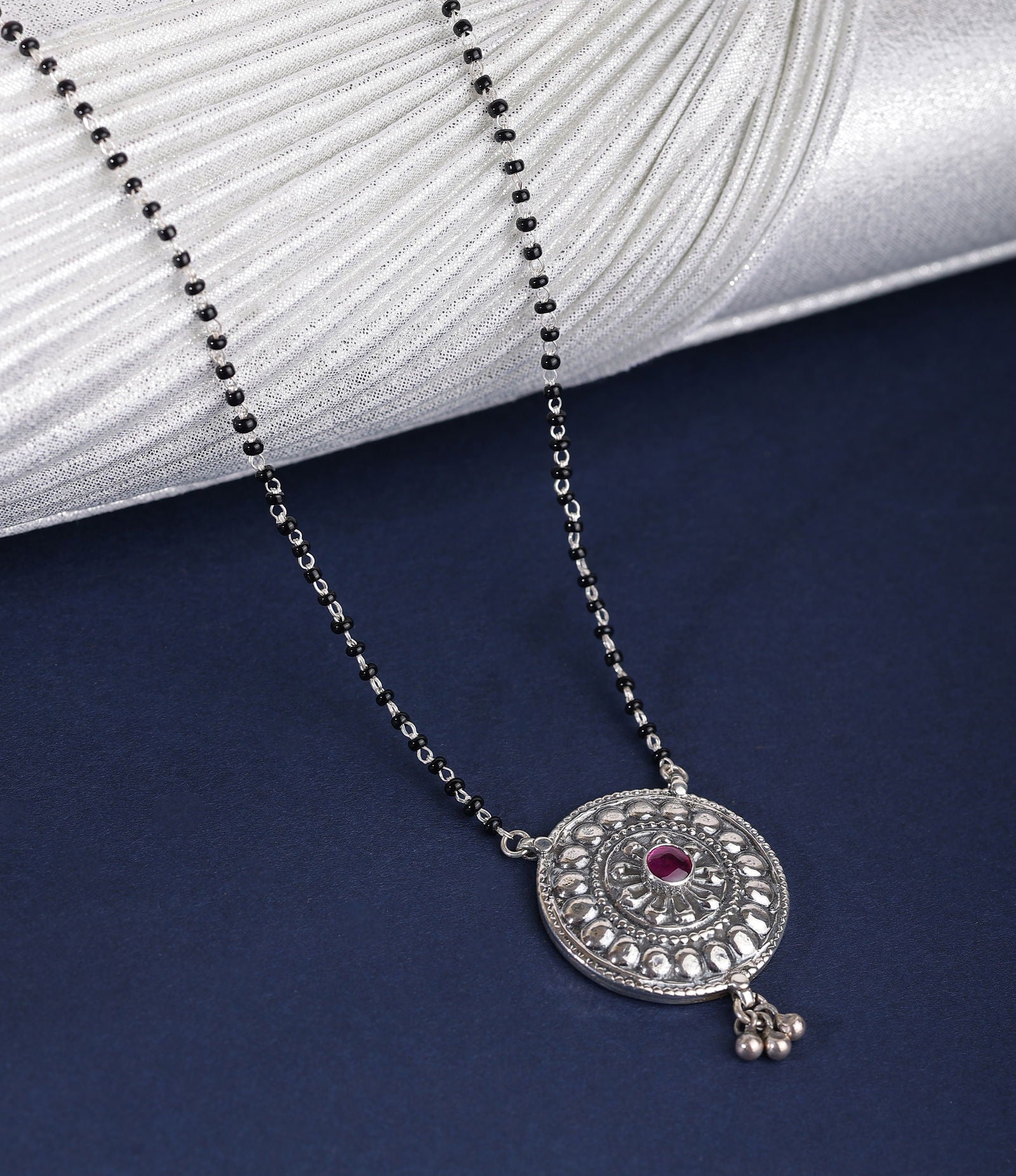 Dridha Antique Mangalsutra in 925 Sterling Silver DM111