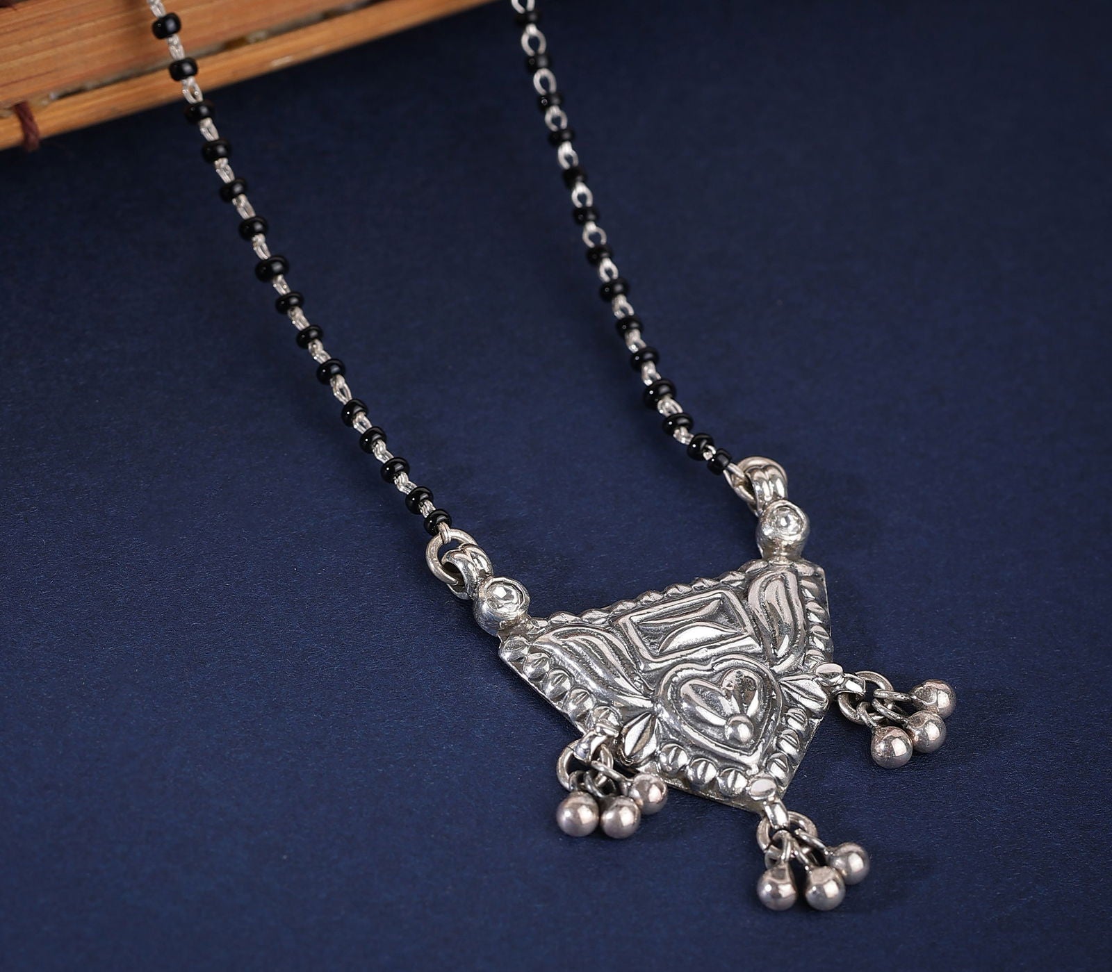 Dridha Antique Mangalsutra in 925 Sterling Silver DM112