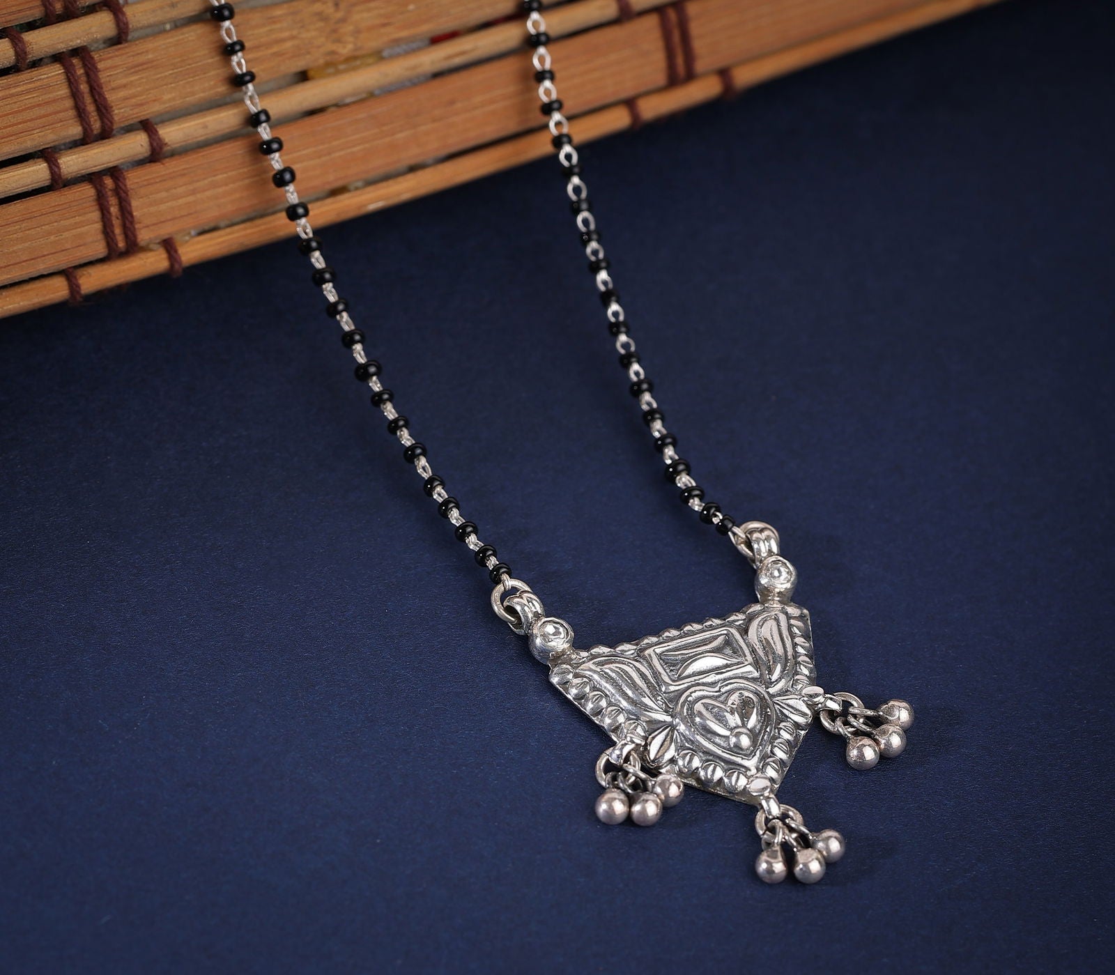 Dridha Antique Mangalsutra in 925 Sterling Silver DM112