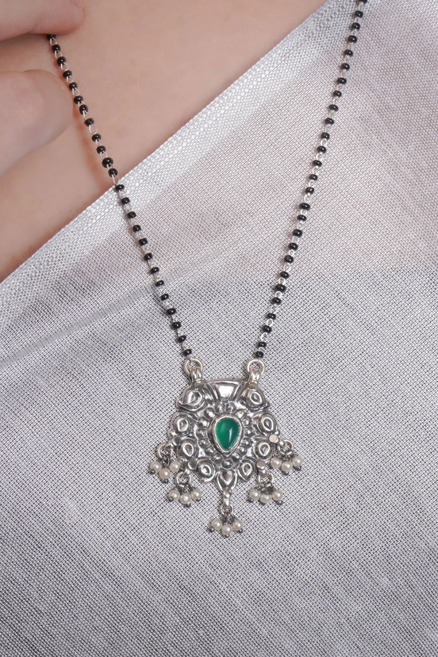 Dridha Antique Mangalsutra in 925 Sterling Silver DM113