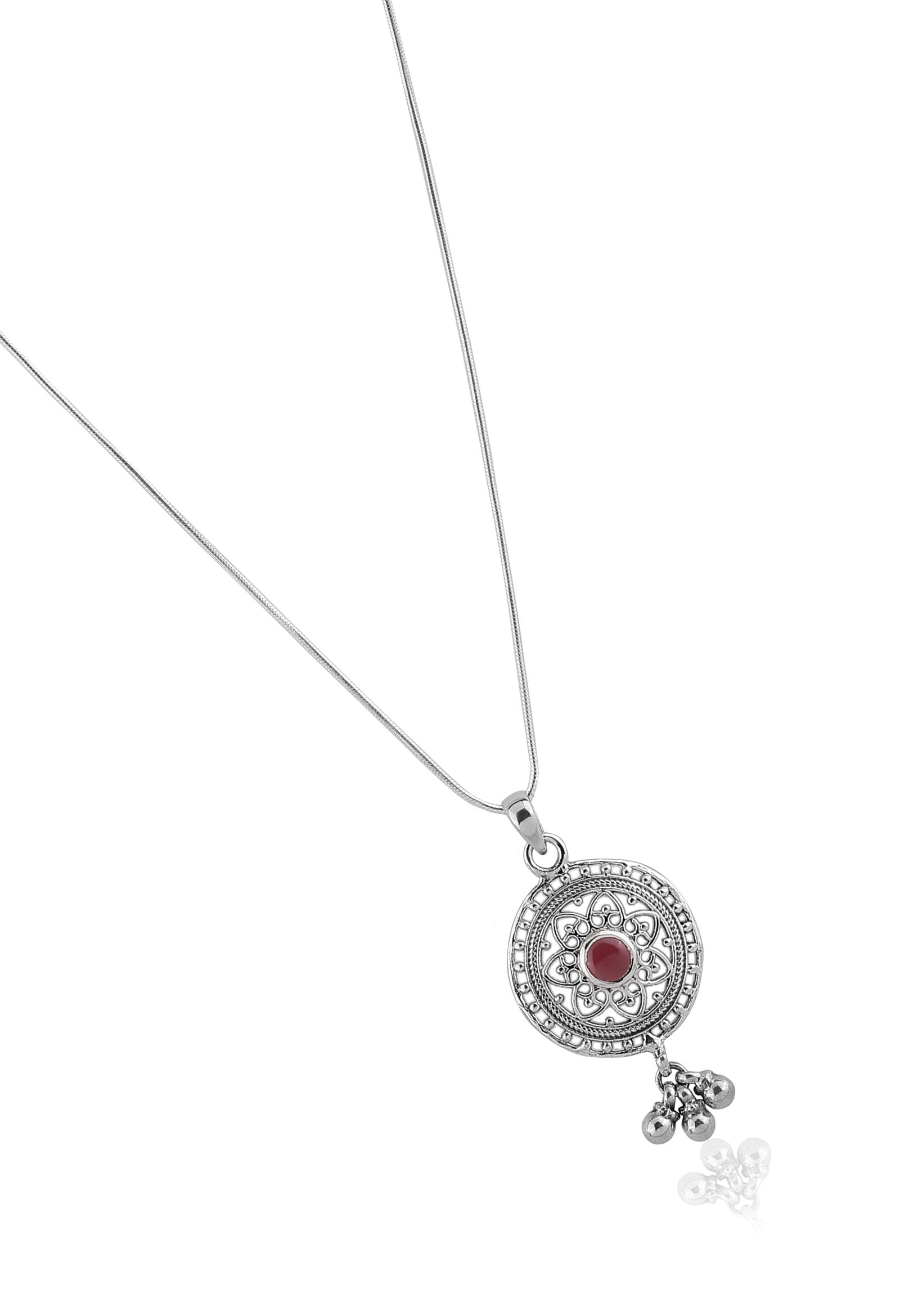 Dridha Antique Necklace in 925 Sterling Silver DM201