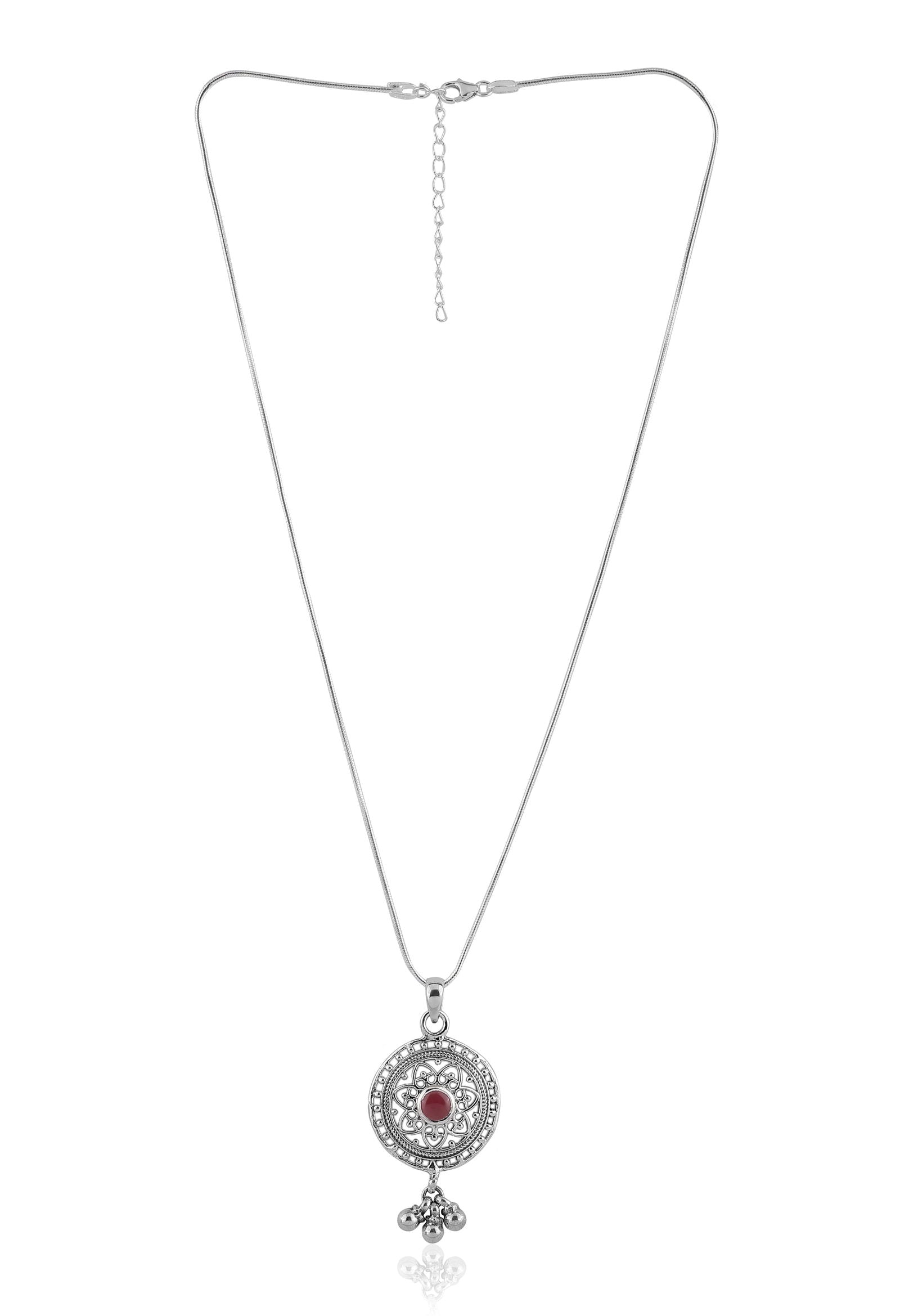 Dridha Antique Necklace in 925 Sterling Silver DM201