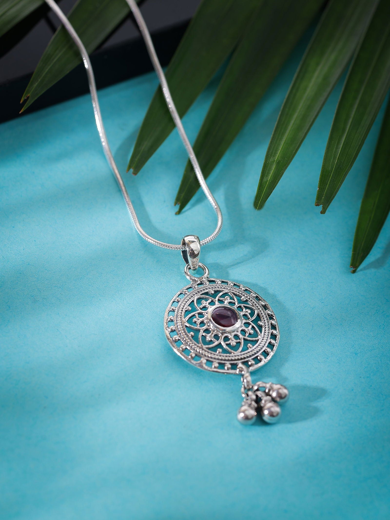 Dridha Antique Necklace in 925 Sterling Silver DM201