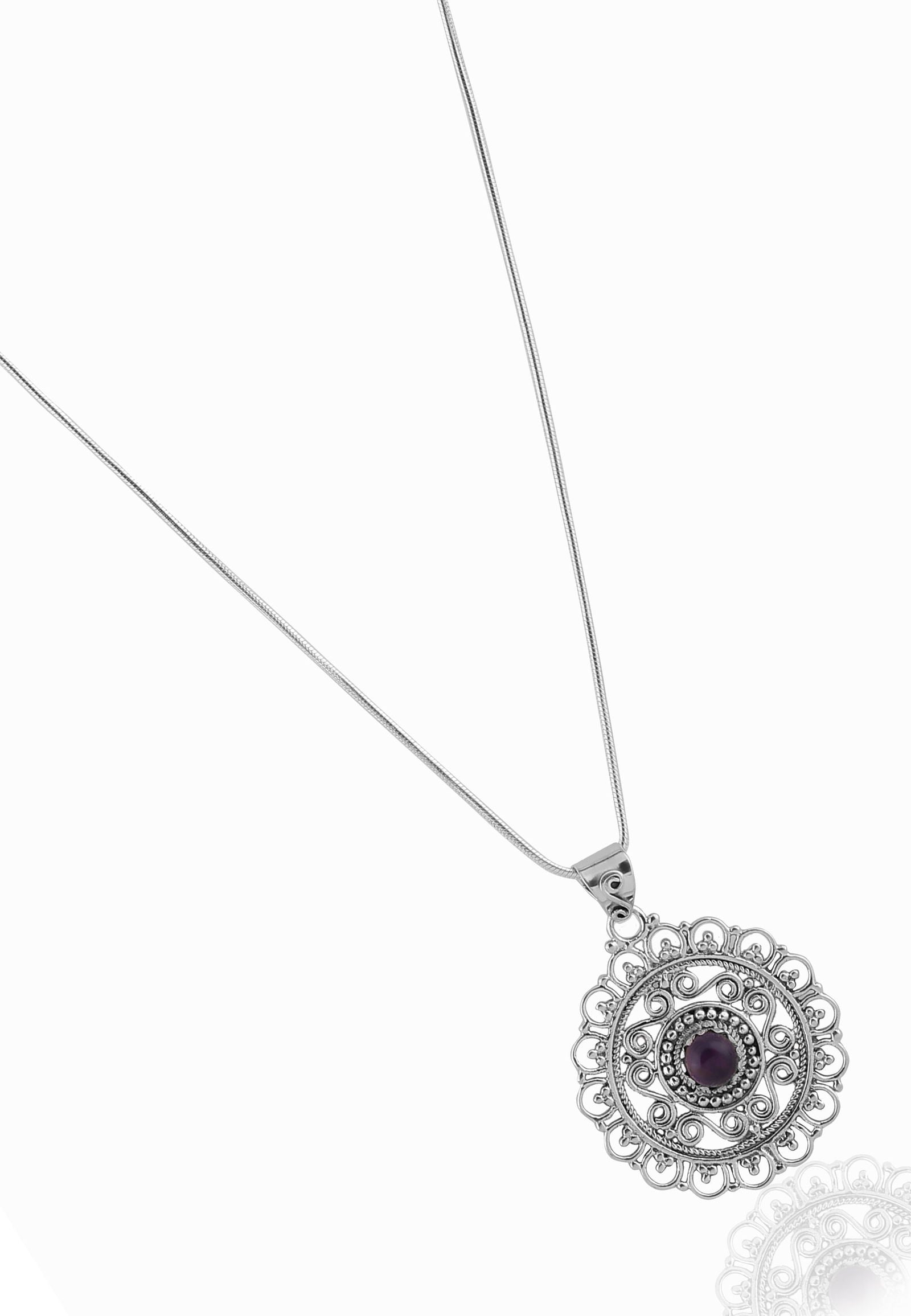Dridha Antique Necklace in 925 Sterling Silver DM202