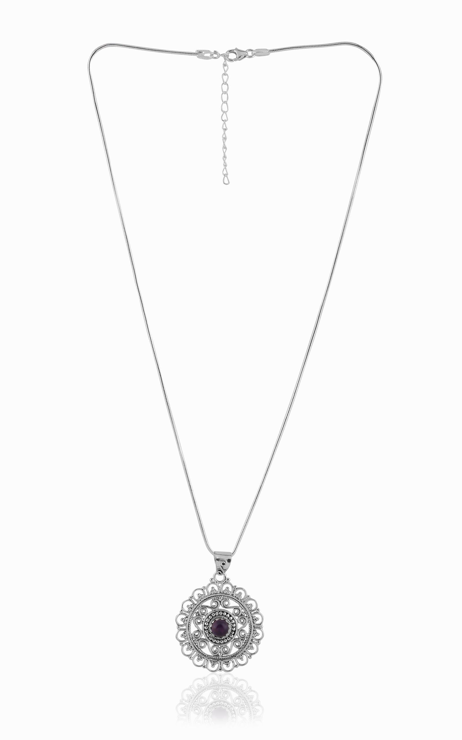Dridha Antique Necklace in 925 Sterling Silver DM202