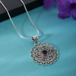 Dridha Antique Necklace in 925 Sterling Silver DM202