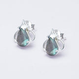 Earring With Labradorite Gemstone in Best Quality 925 Sterling Silver