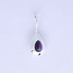 Earring With Natural Amethyst Gemstone In 925 Sterling Silver 1