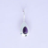Earring With Natural Amethyst Gemstone In 925 Sterling Silver 1