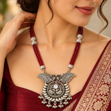 Mohnaa Mayur Veda Heritage Pendant Set