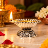 Mohnaa Shankhdeep 925 Sterling Silver Shell Diya
