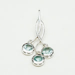Handmade Pendant With Blue Topaz Gemstone In 925 Sterling Silver