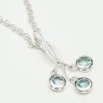 Handmade Pendant With Blue Topaz Gemstone In 925 Sterling Silver