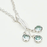 Handmade Pendant With Blue Topaz Gemstone In 925 Sterling Silver