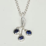 Handmade Pendant With Lolite Gemstone In 925 Sterling Silver