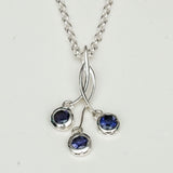Handmade Pendant With Lolite Gemstone In 925 Sterling Silver