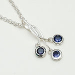 Handmade Pendant With Lolite Gemstone In 925 Sterling Silver