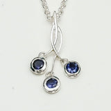 Handmade Pendant With Lolite Gemstone In 925 Sterling Silver